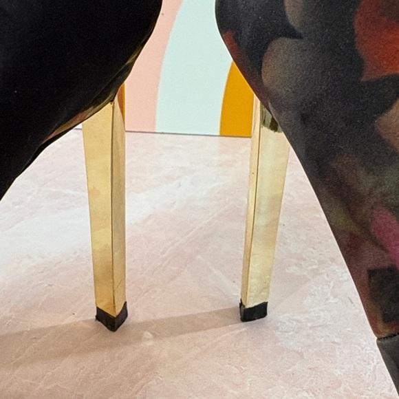 Ted Baker London Multicolor Floral Heels with Gold Stiletto - Picture 12 of 14